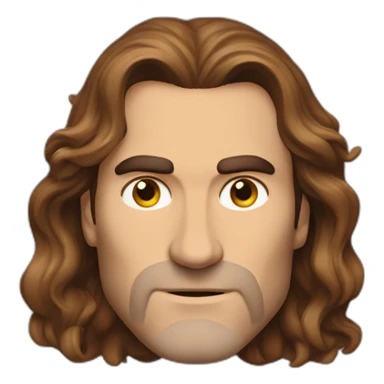 joaquin phoenix with long hair sticker