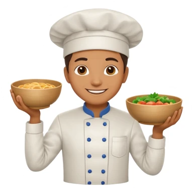  Chefs Holding Bowl sticker