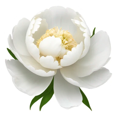 White peony  sticker