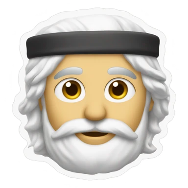 symbol of zoroastrianism on purple background sticker