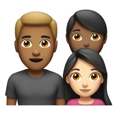 three girls (one latina one white one black) and one gay filipino man sticker