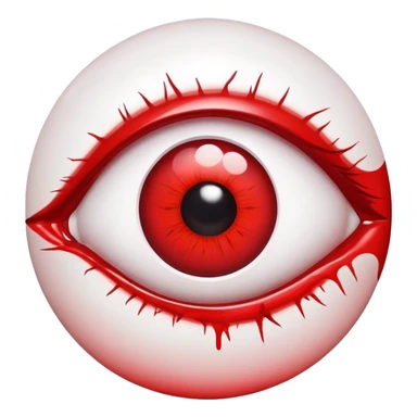 3d picture  of blood  eye 👁  sticker