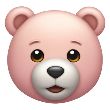 pastel pink teddy bear sticker