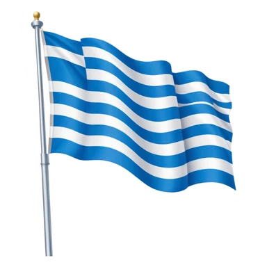 Bavarian flag on a flagpole sticker