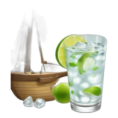 Velero con gintonic sticker