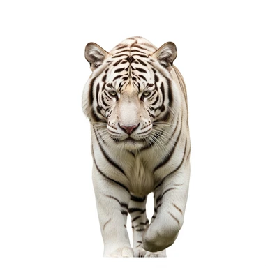 Tiger white background sticker