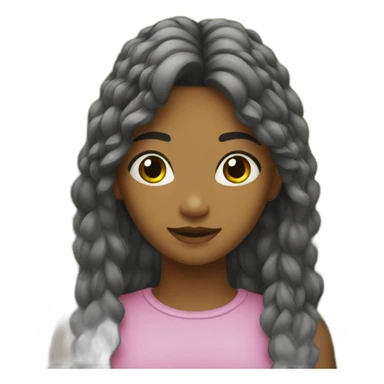 nature and girl sticker