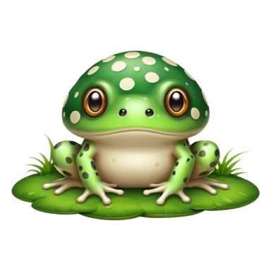 Mushroom frog sticker