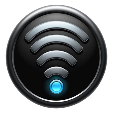 wifi single black signal sticker