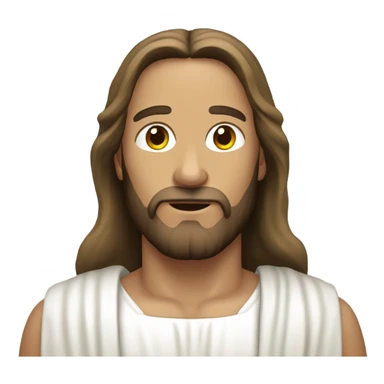 Jesus Christ dressed in white  sticker