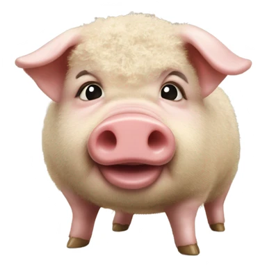 Truffle pig with ginger fur sticker