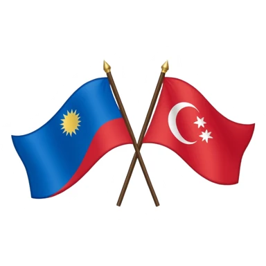 Doğu Türkistan Bayrağı+Türk Bayrağı+Azerbaycan Bayrağı sticker