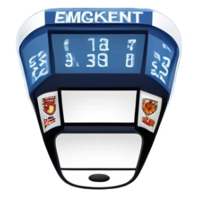 Please, make An icon featuring close-up shots of key hockey equipment: a hockey stick, puck, and skates. The background shows a packed stadium with cheering fans, bright arena lights, and an icy rink. Transparent background highlights the essentials of the game and the thrill of the sport. sticker