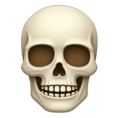 Estróbilo con forma de calavera sticker