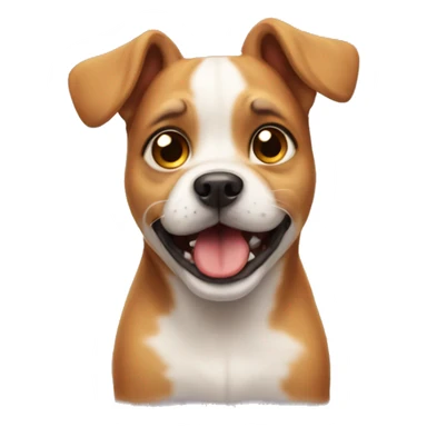 Little cute stupid dog sticker