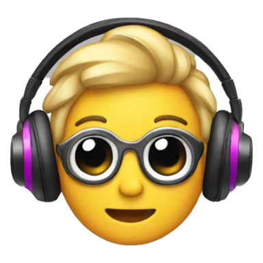 Headphones with bows on  sticker