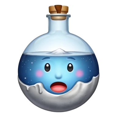 moon knocked over like dropped flask sticker