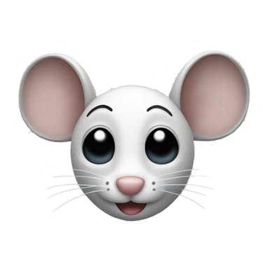 Sinuar as a mouse with big ears  sticker