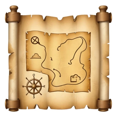 treasure map sticker