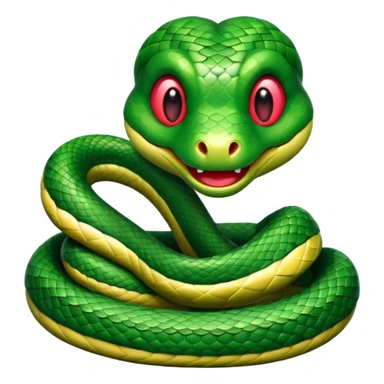 🐍+❤️  merge one emoji and smile snake sticker
