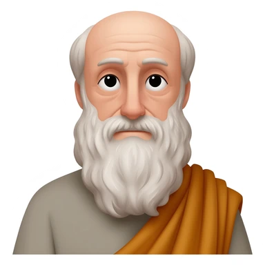 Cinematic Realistic portrait of Aristotle the philosopher, depicted as a wise, contemplative figure in toga sticker