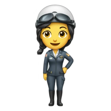 aviation woman sticker