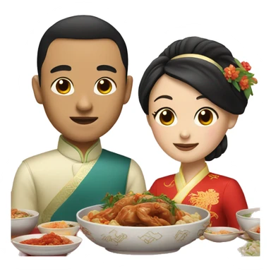 Chinese wedding dinner sticker