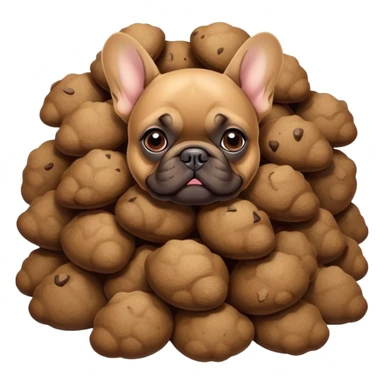 French bulldog poo sticker