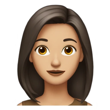 Angela brunette sticker