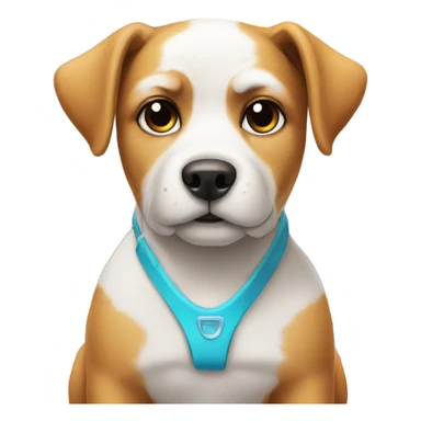 Dog with bikini on snowy mountain  sticker