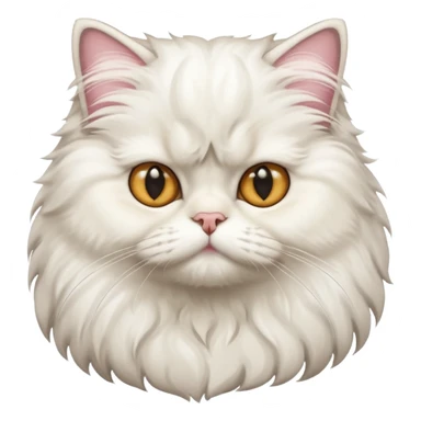 persian cat, half body sticker