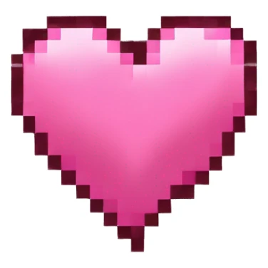 pink pixel heart sticker
