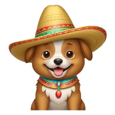 perro con sombrero sticker