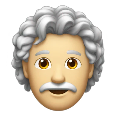 homme aveugle de l'oeil gauche avec des cheuveux boucle sticker