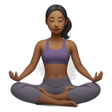 UUna mujer haciendo yoga sticker