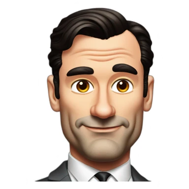 mad-men-don-draper-jon-hamm-portrait-seats-cartoon sticker