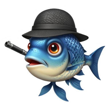 Criminal fish sticker