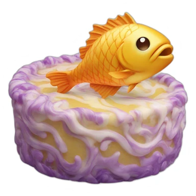 Fish Cake with Swirl sticker