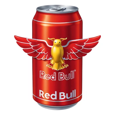 a red bull can that says girlfriend gives you wings sticker
