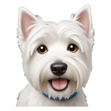 Westie dog sticker