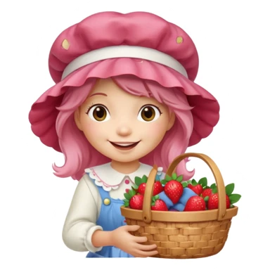 Strawberry shortcake character  sticker