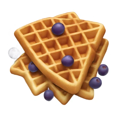 Waffle with grapes sticker