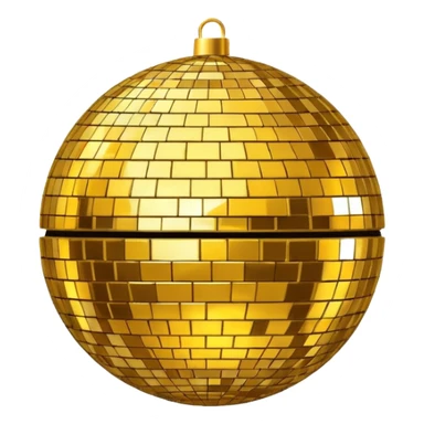 A golden discobal  sticker