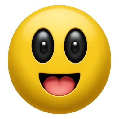 Pac-Man which just has two black dots as the eyes and a wide open mouth which is just pitch black sticker