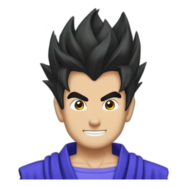 Gohan con capelli blu sticker