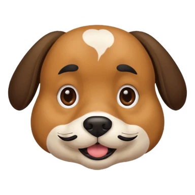dog with black mustache sticker