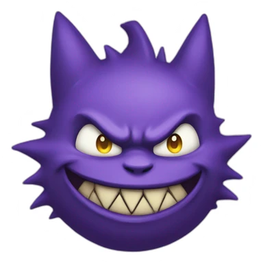 Gengar in a Joker style sticker