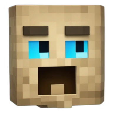 Blue minecraft creeper sticker