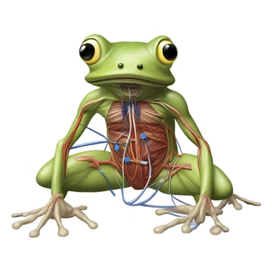measure voltage from frog muscle sticker