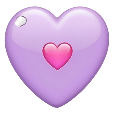 light purple iphone heart  sticker